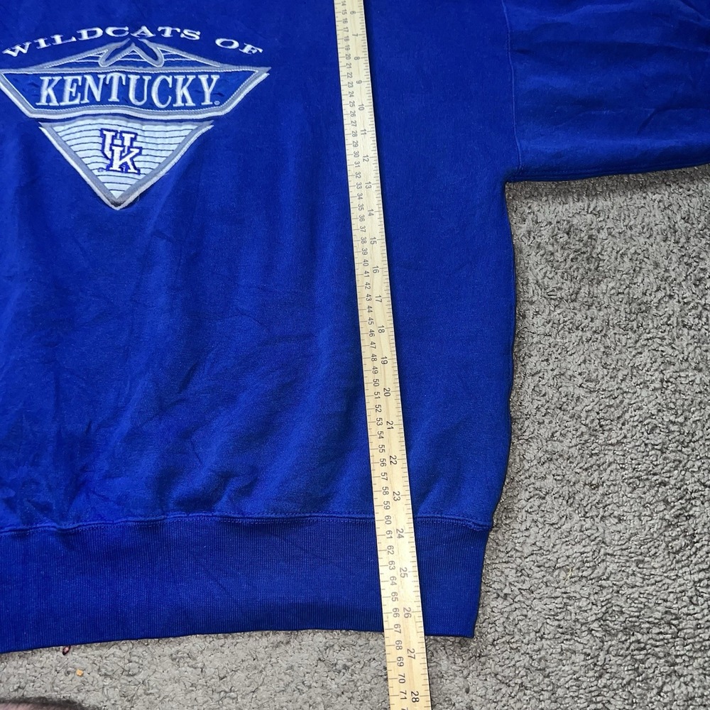 VINTAGE Kentucky Wildcats Sweatshirt Mens XL Blue Crewneck NCAA USA 90s - Picture 4 of 6
